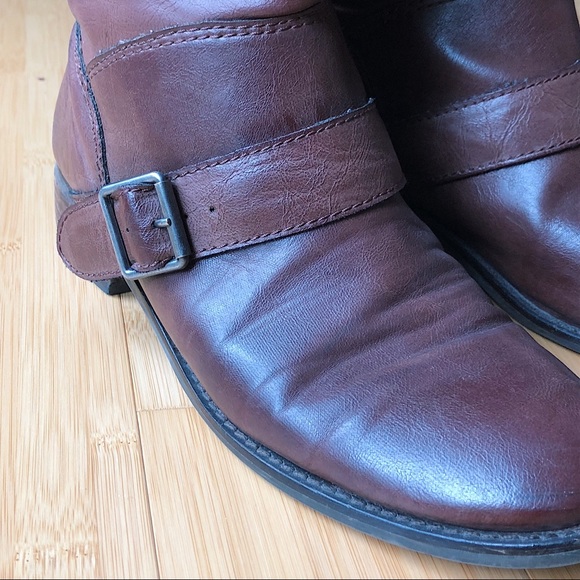 Real brown leather below the knee boot - Picture 2 of 5